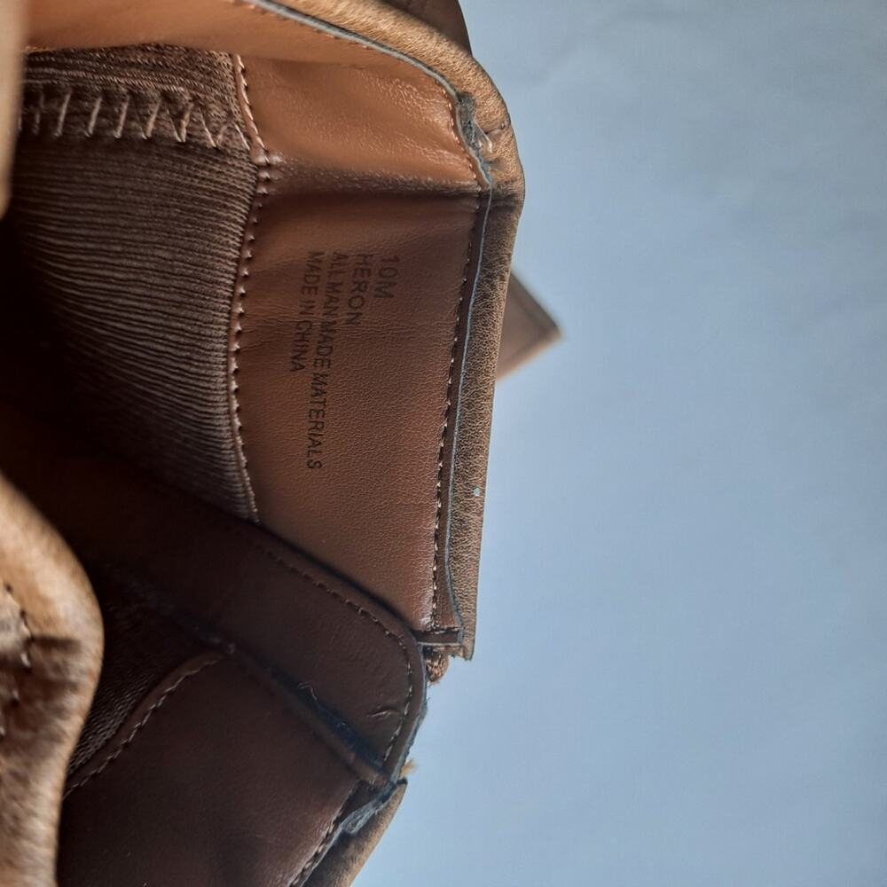 Rampage Brown Heron Block Heel High Ankle Boots - Size 10 - Picture 12 of 13